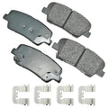 Akebono Brake Corporation ACT1284B ProAct Ultra-Premium Rear Brake Pads for Hyundai Santa Fe 2010-2016
