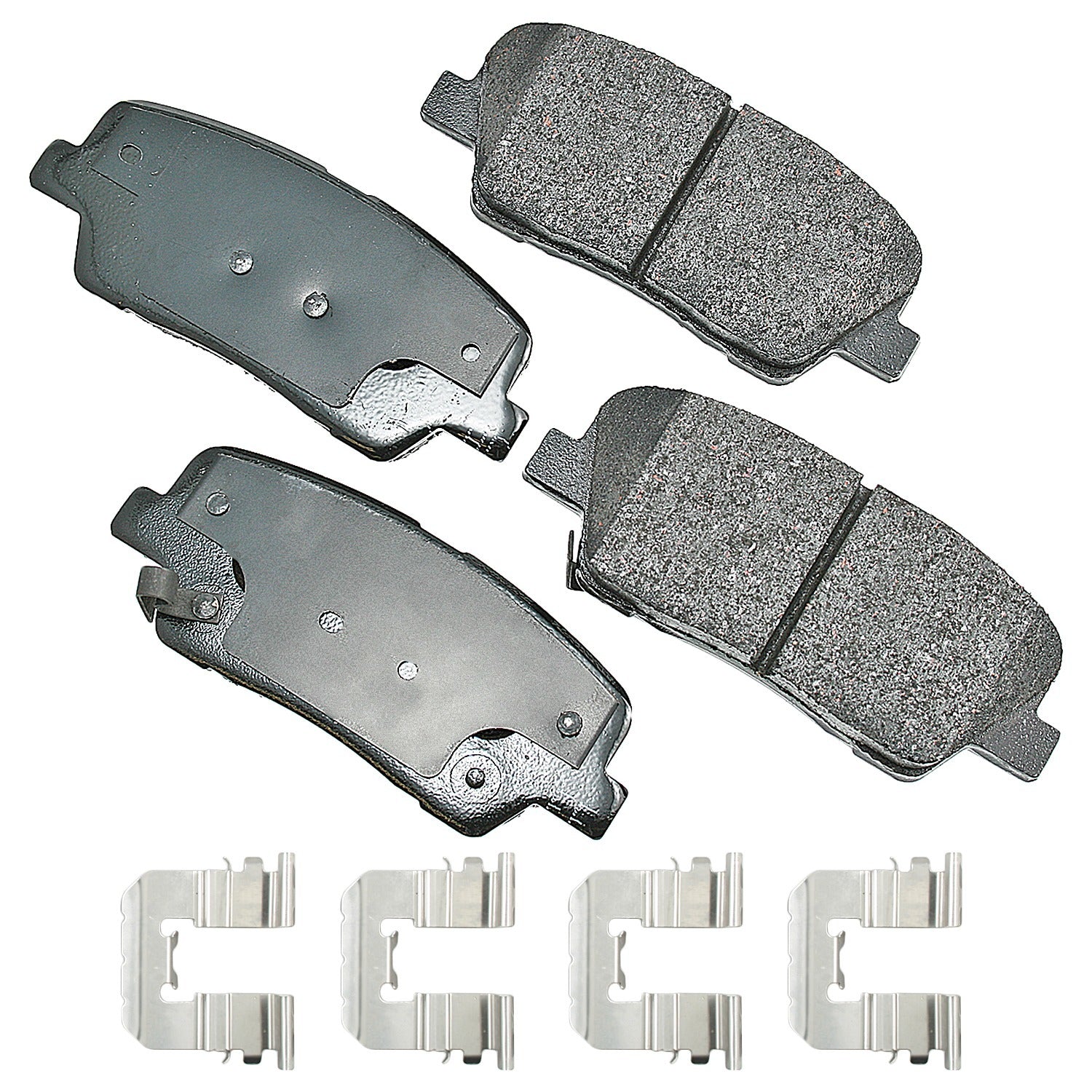 Akebono Brake Corporation ACT1284B ProAct Ultra-Premium Rear Brake Pads for Hyundai Santa Fe 2010-2016
