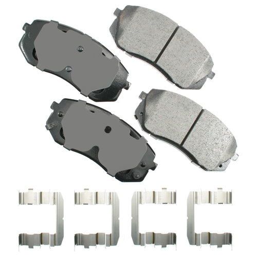 Akebono Brake Corporation ACT1295 ProAct Ultra-Premium Front Brake Pads for Hyundai Sonata and Kia Sportage