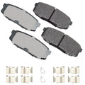 Akebono Brake Corporation ACT1304A ProAct Ultra-Premium Rear Brake Pads for Lexus LX570 and Toyota Land Cruiser