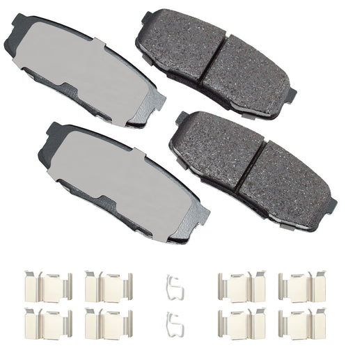 Akebono Brake Corporation ACT1304A ProAct Ultra-Premium Rear Brake Pads for Lexus LX570 and Toyota Land Cruiser