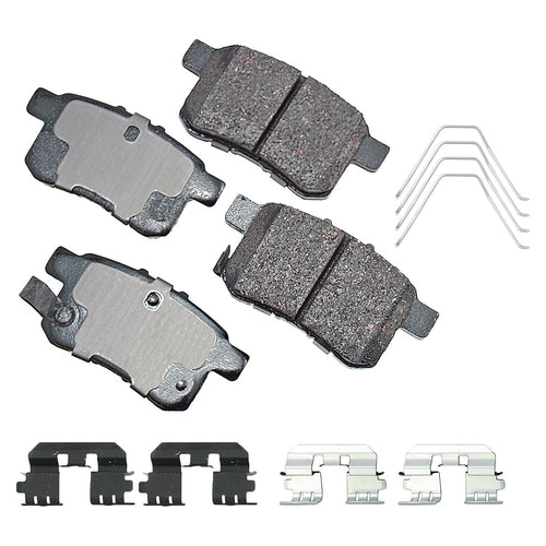 Akebono Brake Corporation ACT1336A ProAct Ultra-Premium Rear Brake Pads for Acura TSX 2009-2014 and Honda Accord 2008-2017