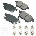 Akebono Brake Corporation ACT1354B ProAct Ultra-Premium Rear Brake Pads for Pontiac Vibe 2009-2010 and Toyota MC Platform 2009-2020