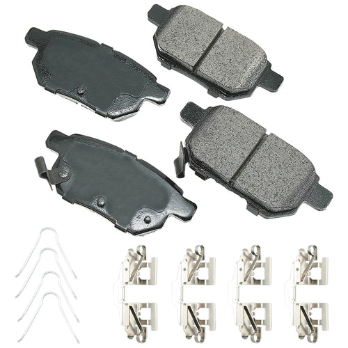 Akebono Brake Corporation ACT1354B ProAct Ultra-Premium Rear Brake Pads for Pontiac Vibe 2009-2010 and Toyota MC Platform 2009-2020