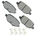 Akebono Brake Corporation ACT1377B ProAct Ultra-Premium Rear Brake Pads for Ford Explorer 2011-2019