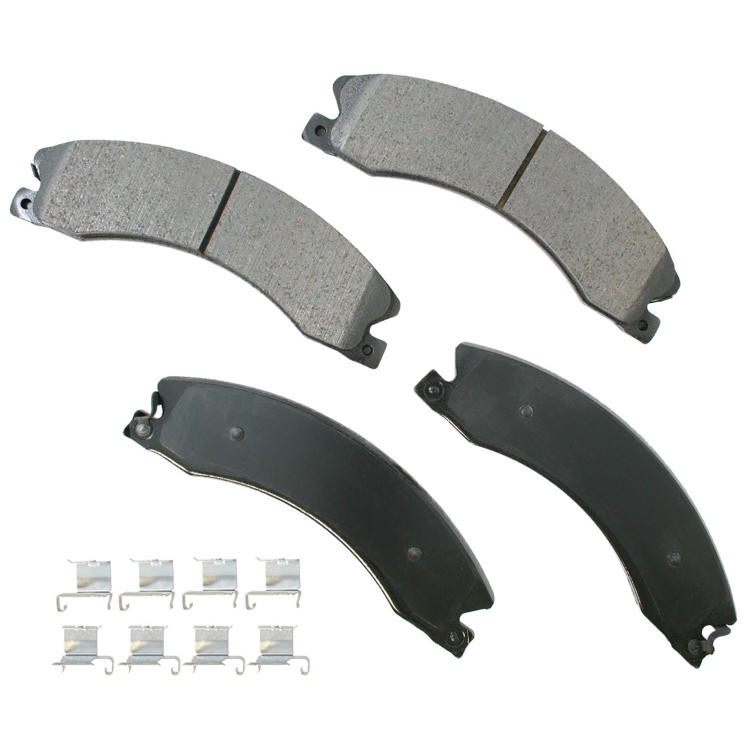 Akebono Brake Corporation ACT1411 ProAct Ultra-Premium Brake Pads for Chevrolet Silverado 2500 HD and Silverado 3500 2011-2019 Front and Rear Set of 4