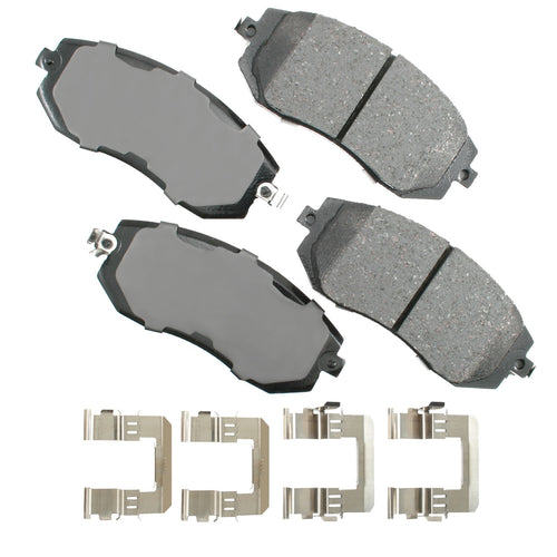 Akebono Brake Corporation ACT1539 ProAct Ultra-Premium Front Brake Pads for Toyota, Scion, and Subaru Vehicles