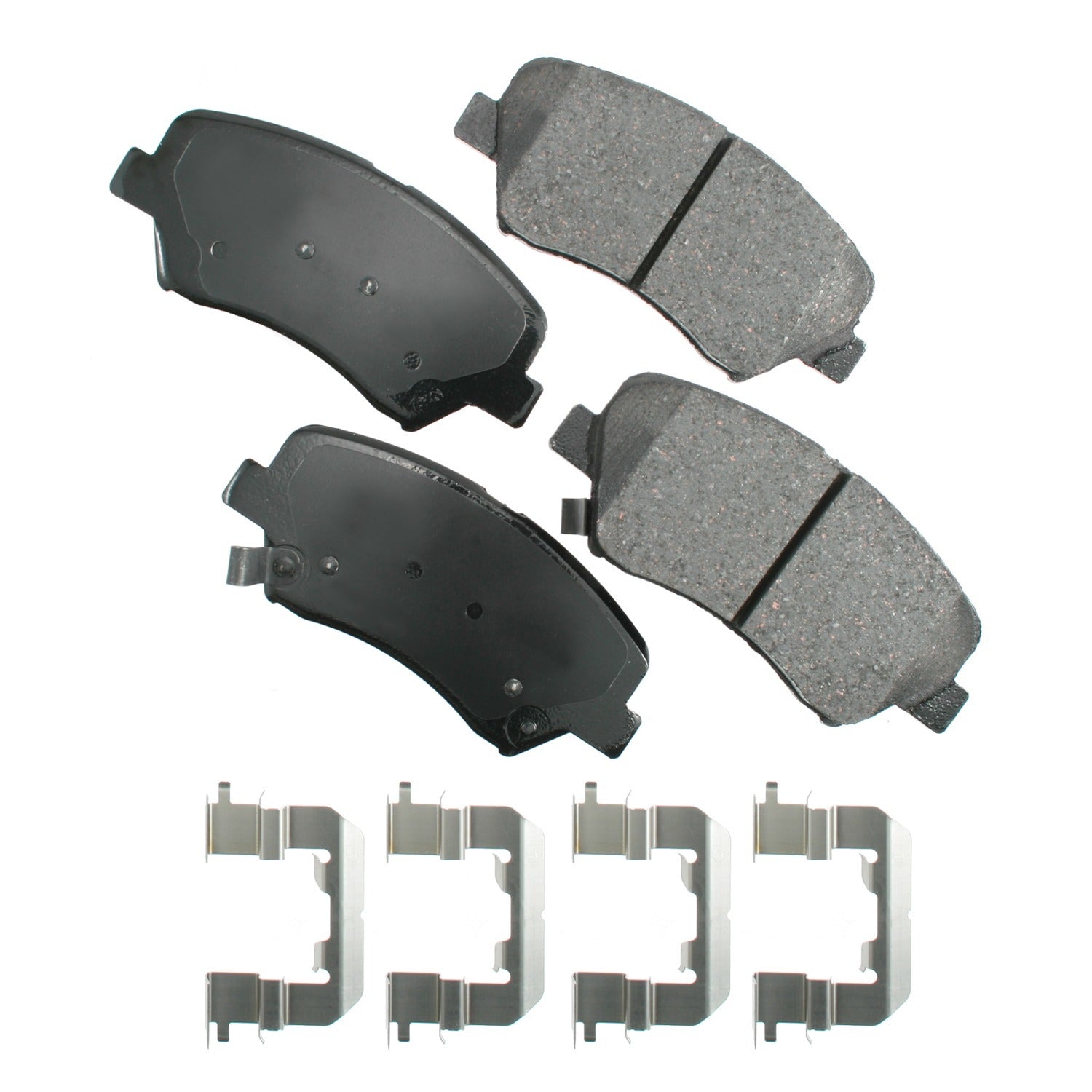 Akebono Brake Corporation ACT1543 ProAct Ultra-Premium Front Brake Pads for Hyundai Azera 2012-2016 and Santa Fe 2010-2016