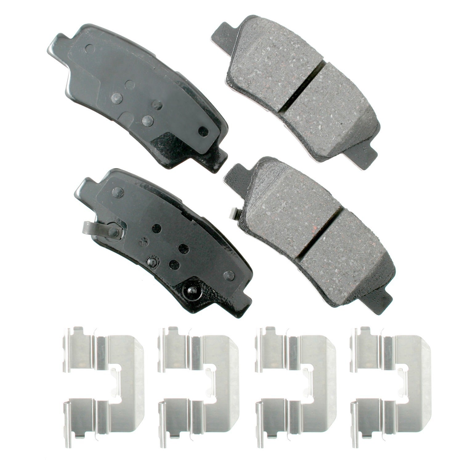Akebono Brake Corporation ACT1544 ProAct Ultra-Premium Rear Brake Pads for Hyundai Accent and Elantra (2011-2017)