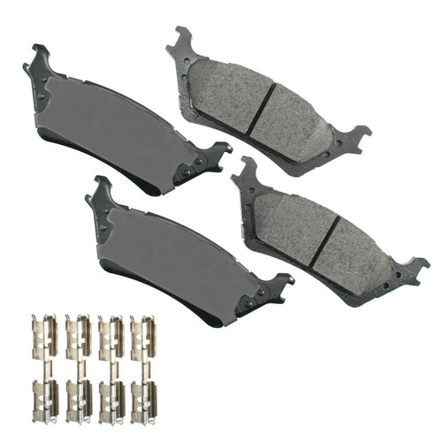 Akebono Brake Corporation ACT1602 ProAct Ultra-Premium Rear Brake Pads for Ford F-150 (2012-2017)