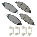 Akebono Brake Corporation ACT1649 ProACT Ultra-Premium Front Brake Pads for Infiniti and Nissan
