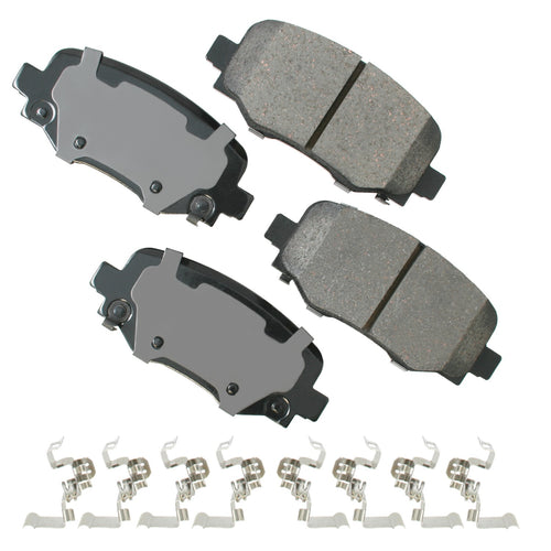 Akebono Brake Corporation ACT1734 ProAct Ultra-Premium Rear Brake Pads Set for Chrysler 200 and Jeep Cherokee