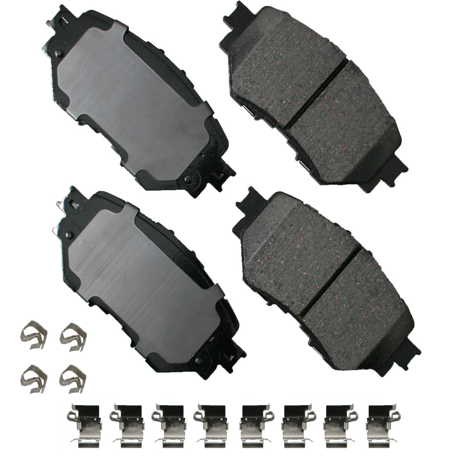 Akebono Brake Corporation ACT1759 ProAct Ultra-Premium Front Brake Pads for Mazda 3 (2014-2018) with Hardware Included