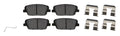 Akebono Brake Corporation ACT1816 ProAct Ultra-Premium Rear Brake Pads Set for Hyundai Santa Fe and Kia Santa Fe XL