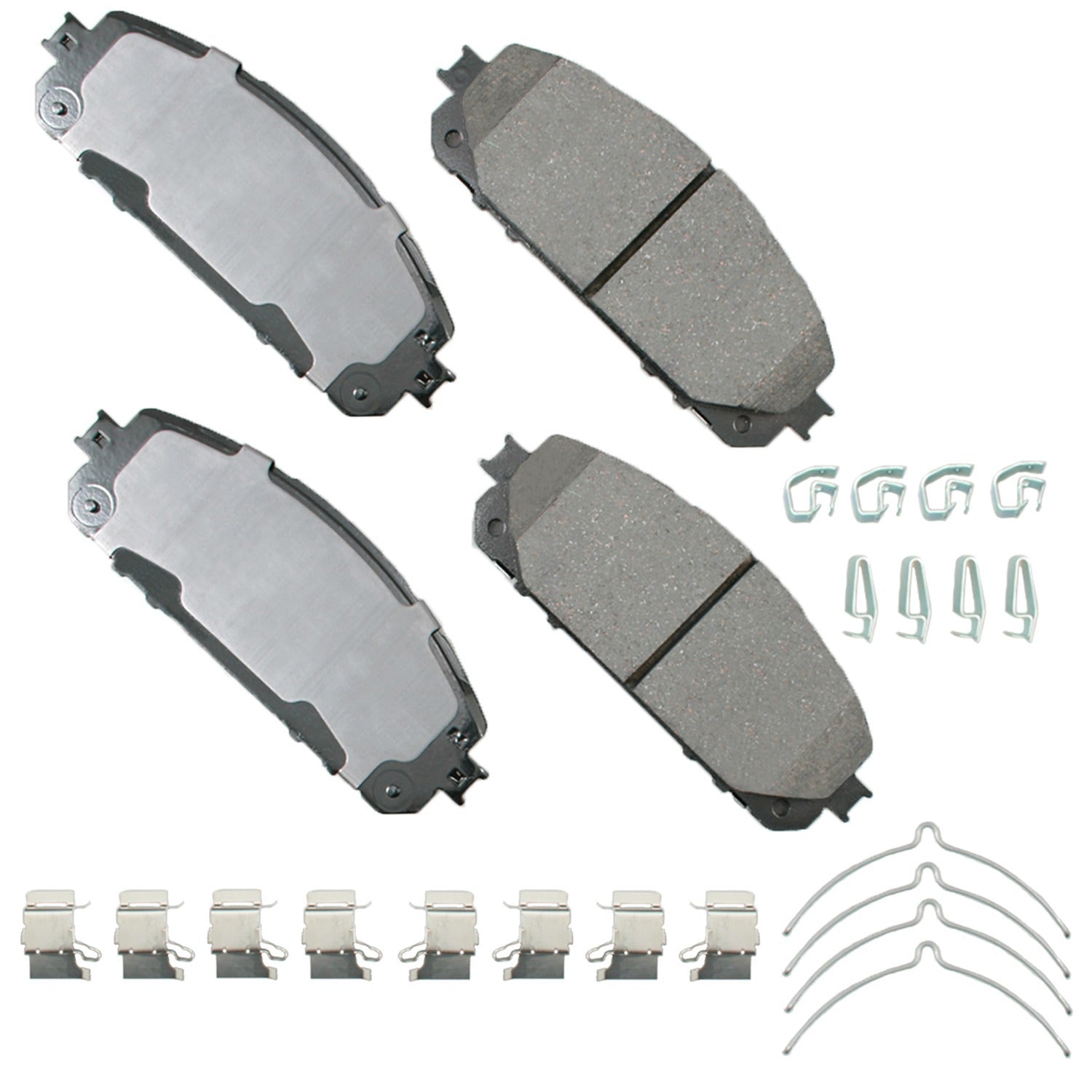 Akebono Brake Corporation ACT1843 ProAct Ultra-Premium Front Brake Pads for Jeep Cherokee 2014-2023
