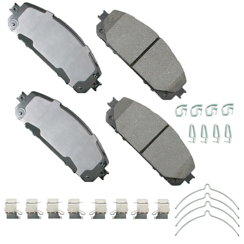 Akebono Brake Corporation ACT1843 ProAct Ultra-Premium Front Brake Pads for Jeep Cherokee 2014-2023