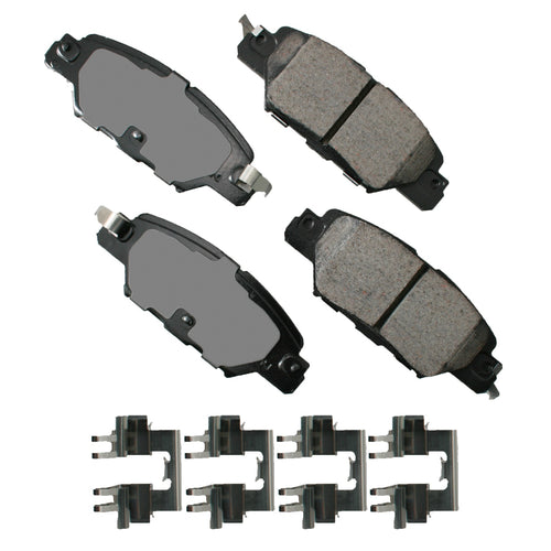 Akebono Brake Corporation ACT1846 ProAct Ultra-Premium Rear Brake Pads for Mazda CX-5 2016-2018