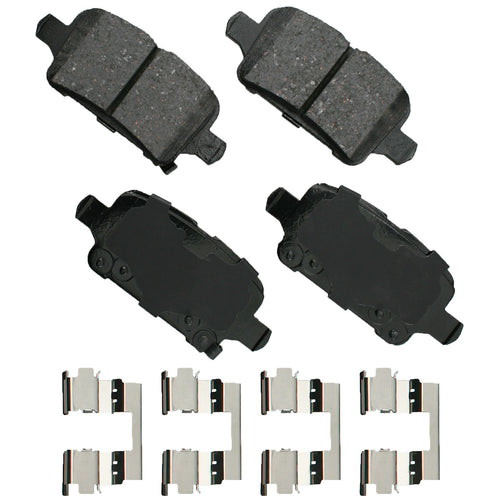 Akebono Brake Corporation ACT1857 ProAct Ultra-Premium Rear Brake Pads Set for Buick LaCrosse and Chevy Bolt 2017-2023