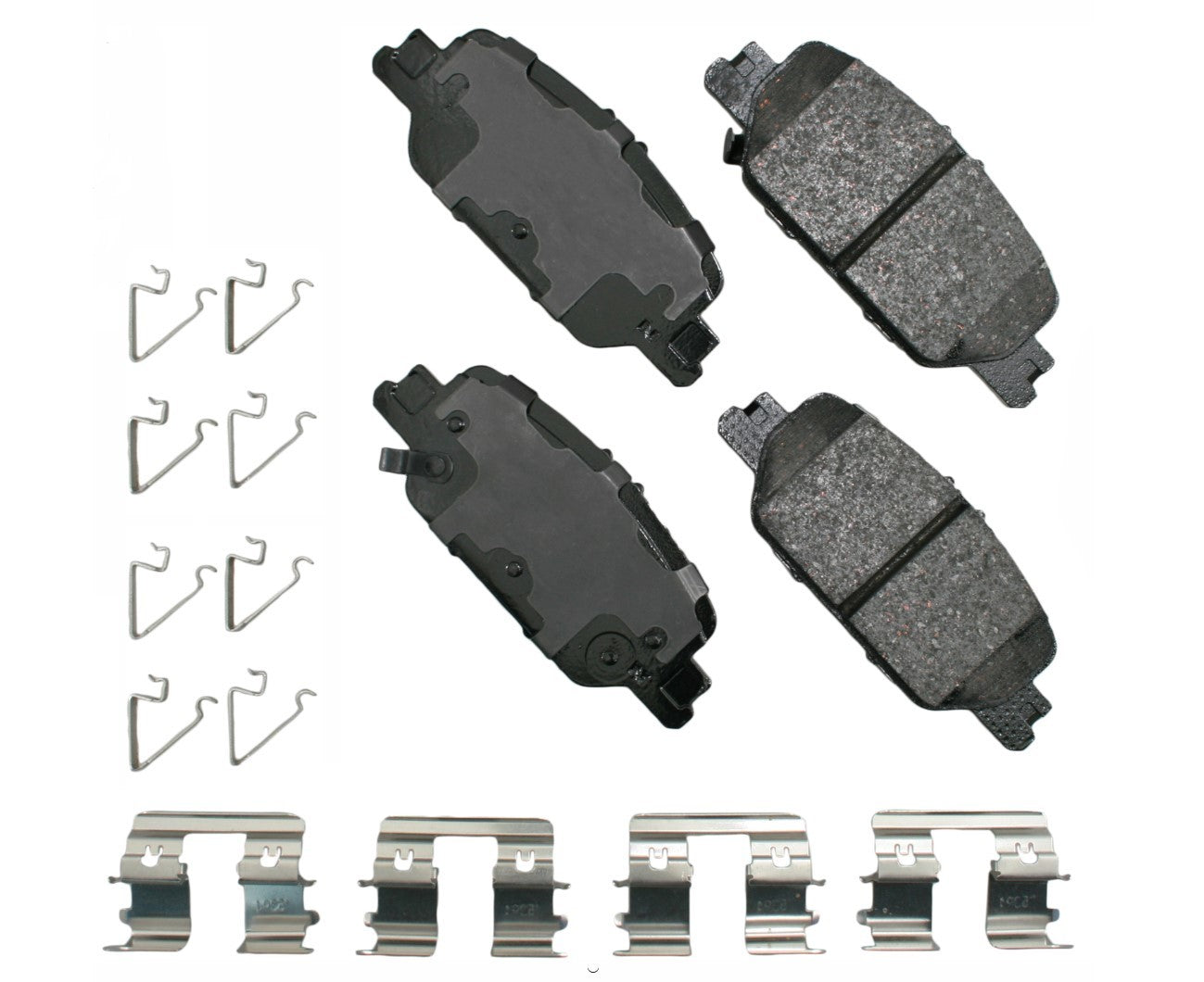 Akebono Brake Corporation ACT2037 ProAct Ultra-Premium Rear Brake Pads for Honda CR-V 2017-2024, Set of 4