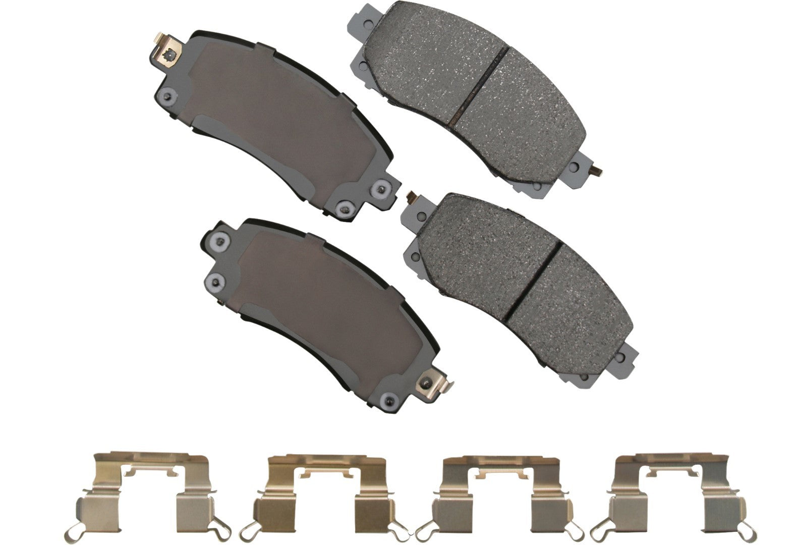 Akebono Brake Corporation ACT2045 ProAct Ultra-Premium Front Brake Pads Set with Hardware for Subaru Vehicles