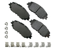 Akebono Brake Corporation ACT2076 ProAct Ultra-Premium Front Brake Pads with Hardware for Toyota and Lexus