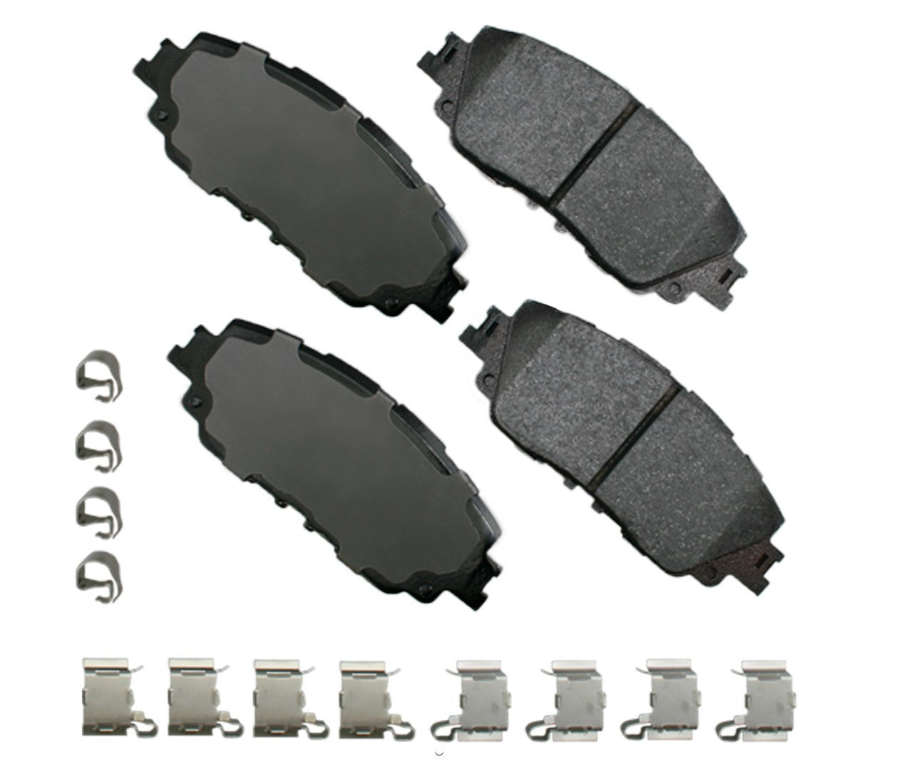 Akebono Brake Corporation ACT2076 ProAct Ultra-Premium Front Brake Pads with Hardware for Toyota and Lexus