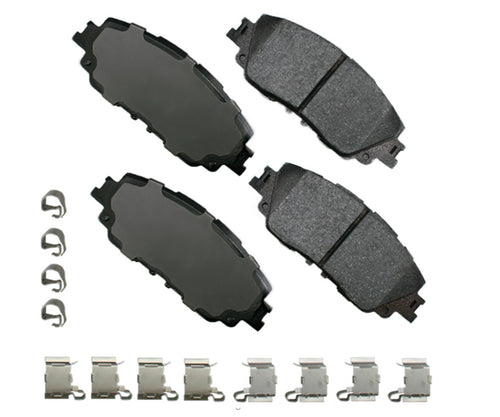 Akebono Brake Corporation ACT2076 ProAct Ultra-Premium Front Brake Pads with Hardware for Toyota and Lexus