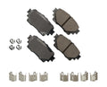 Akebono Brake Corporation ACT2305 ProAct Ultra-Premium Rear Brake Pads Set for Toyota Corolla, Highlander, RAV4