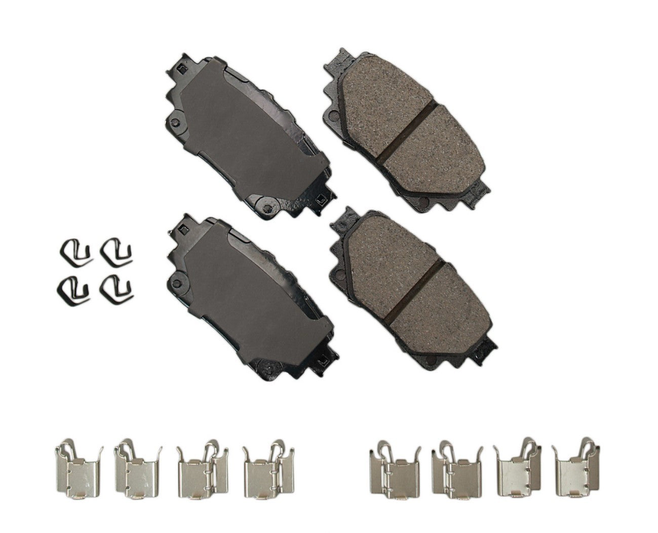 Akebono Brake Corporation ACT2305 ProAct Ultra-Premium Rear Brake Pads Set for Toyota Corolla, Highlander, RAV4