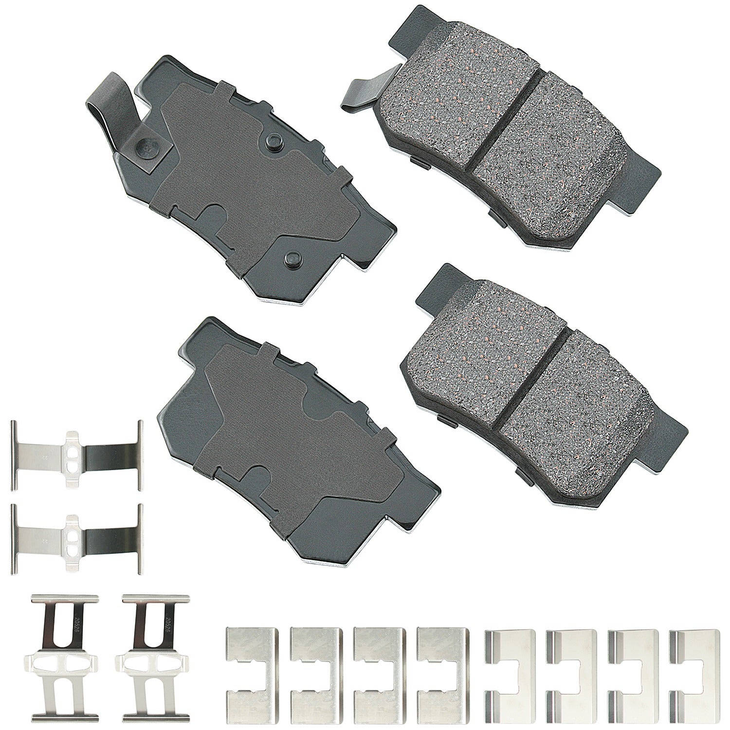 Akebono Brake Corporation ACT537A ProACT Ultra-Premium Rear Brake Pads