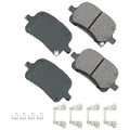 Akebono Brake Corporation ACT707A ProAct Ultra-Premium Front Brake Pads for Lexus ES300, RX300, and Toyota Avalon