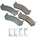 Akebono Brake Corporation ACT785 ProACT Ultra-Premium Brake Pads for Front and Rear - 18.4 mm Thickness, Set of 4