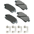Akebono Brake Corporation ACT822A ProAct Ultra-Premium Front Brake Pads for Scion xA 2004-2006 and Toyota Celica 2000