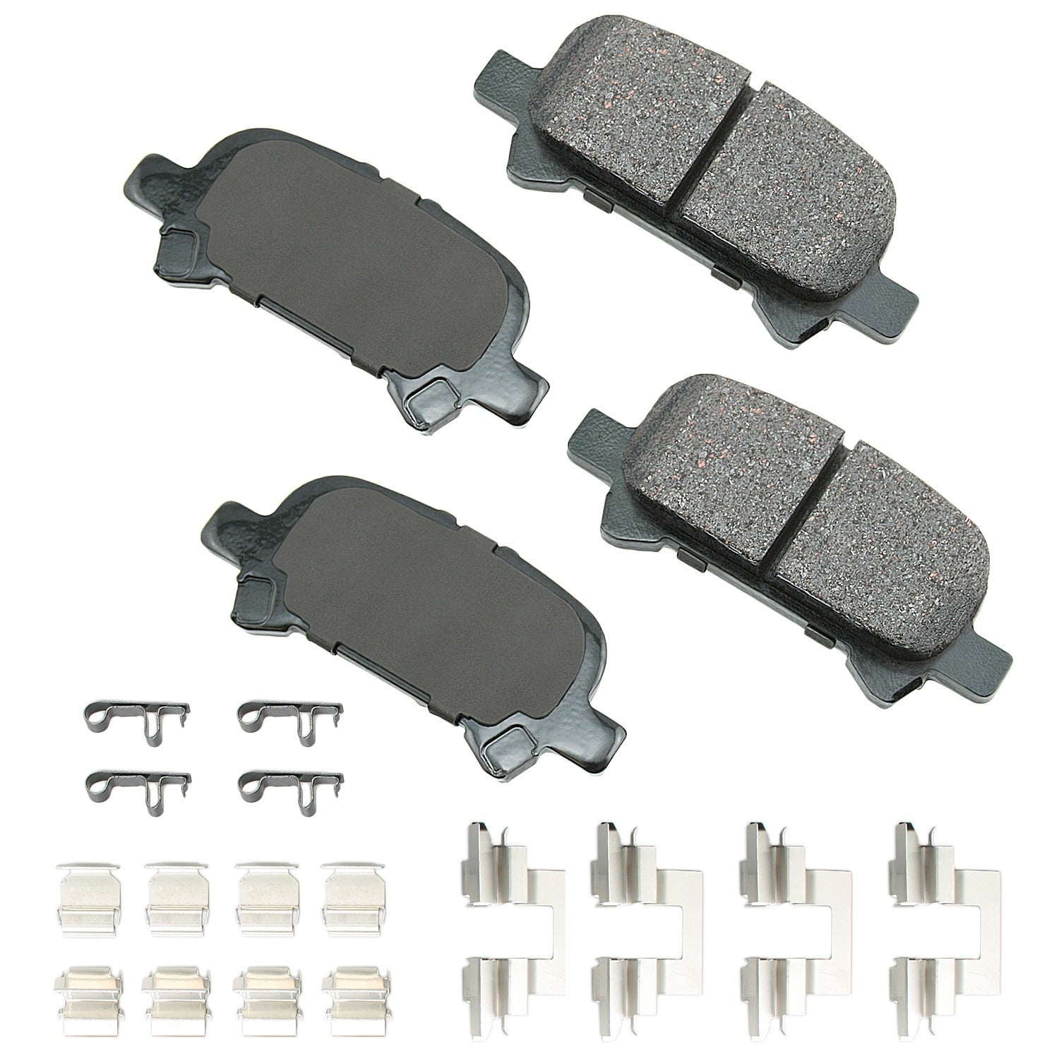 Akebono Brake Corporation ACT828A ProAct Ultra-Premium Rear Brake Pads for Toyota Avalon and Camry Solara 2000-2008