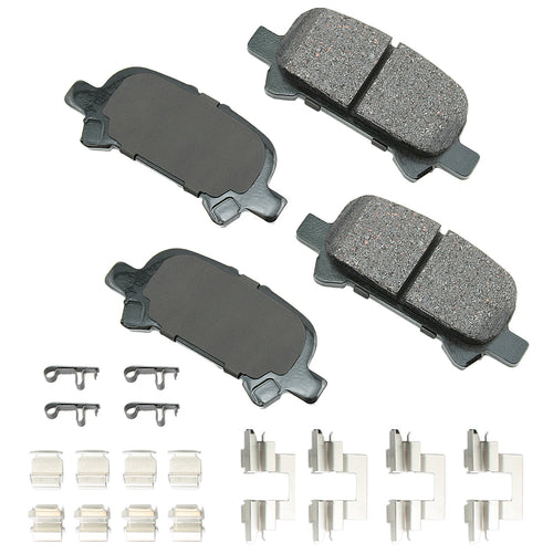 Akebono Brake Corporation ACT828A ProAct Ultra-Premium Rear Brake Pads for Toyota Avalon and Camry Solara 2000-2008