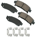 Akebono Brake Corporation ACT883 ProACT Ultra-Premium Rear Brake Pads for Cadillac, Chevrolet, Buick, GMC Vehicles