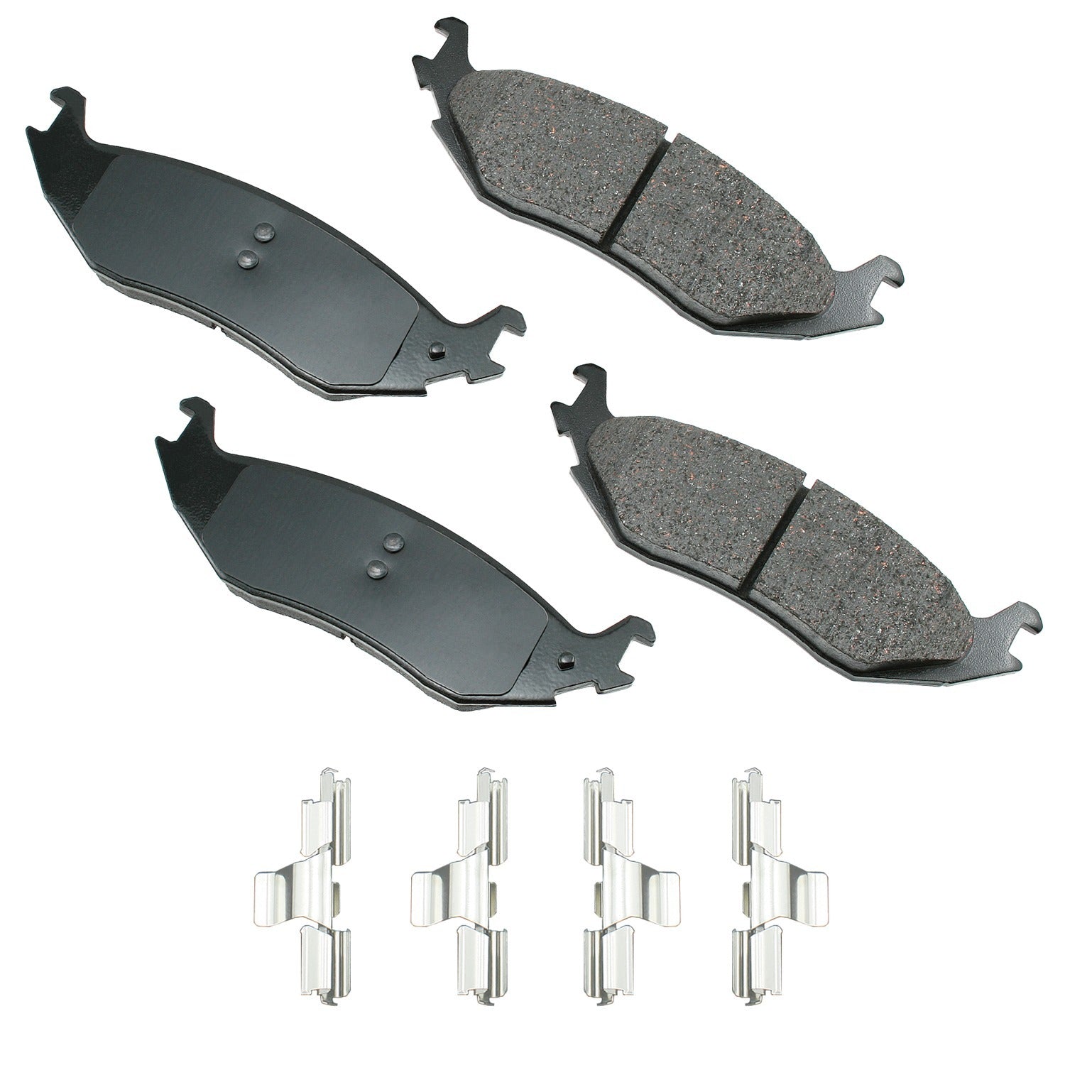 Akebono Brake Corporation ACT898 ProAct Ultra-Premium Rear Brake Pads for Dodge Midsize SUVs and Fullsize Trucks