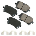 Akebono Brake Corporation EUR1018B Euro Ultra-Premium Rear Brake Pads for Audi Quattro 2005-2011