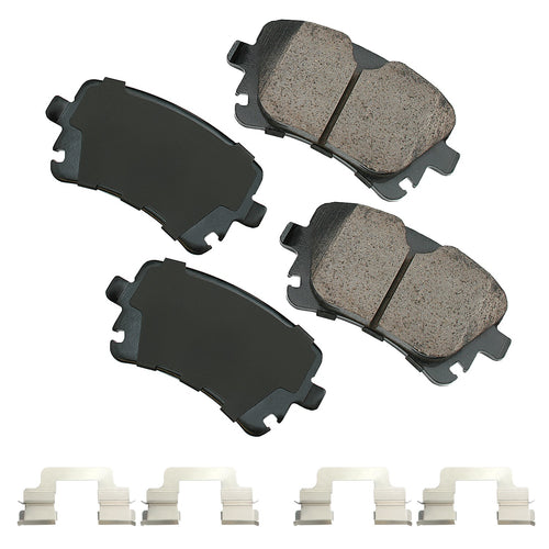 Akebono Brake Corporation EUR1018B Euro Ultra-Premium Rear Brake Pads for Audi Quattro 2005-2011