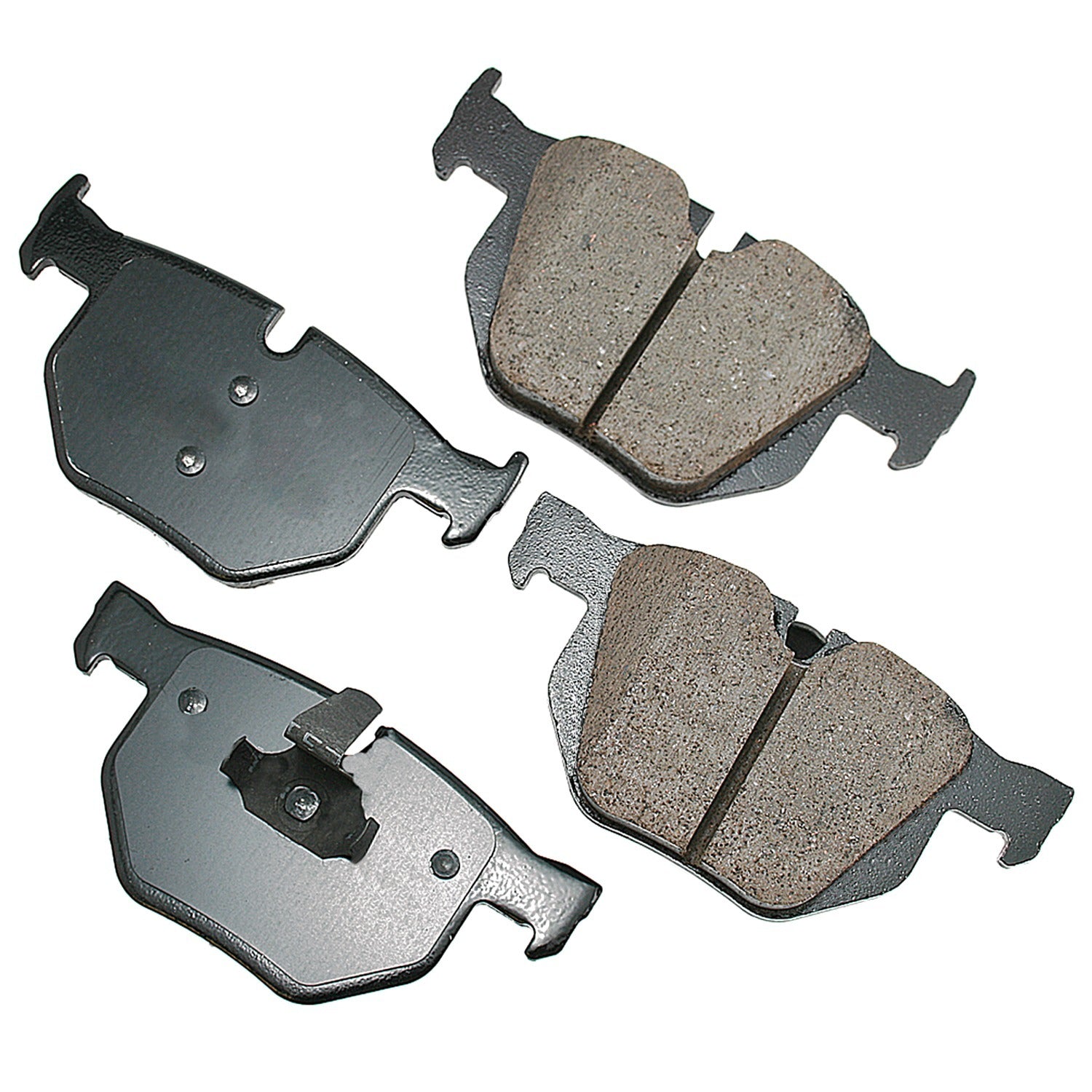 Akebono Brake Corporation EUR1042A Rear Brake Pads for BMW X-Series 2007-2019, 16.3mm Thickness Set of 4