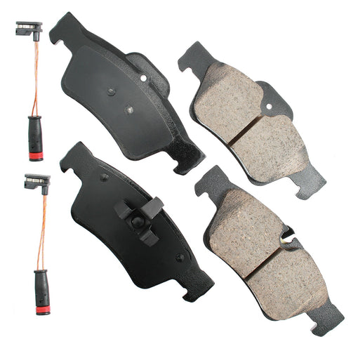 Akebono Brake Corporation EUR1122 Euro Ultra-Premium Rear Brake Pads for Mercedes-Benz 2005-2018