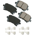 Akebono Brake Corporation EUR1348A Rear Brake Pads for Audi Quattro 2005-2015, Set of 4