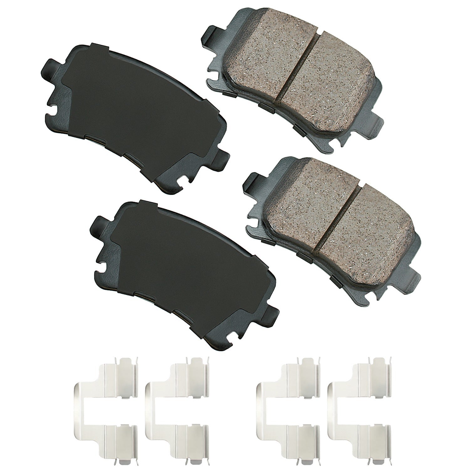 Akebono Brake Corporation EUR1348A Rear Brake Pads for Audi Quattro 2005-2015, Set of 4