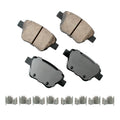 Akebono Brake Corporation EUR1456 Euro Ultra-Premium Rear Brake Pads for Audi Quattro 2010-2013