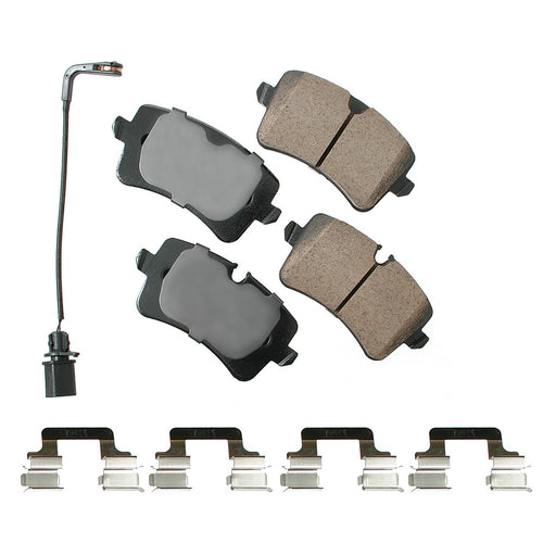 Akebono Brake Corporation EUR1547A Euro Ultra-Premium Rear Brake Pads for Audi and Porsche
