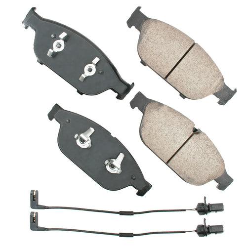 Akebono Brake Corporation EUR1549 Euro Ultra-Premium Front Brake Pads for Audi 2011-2018