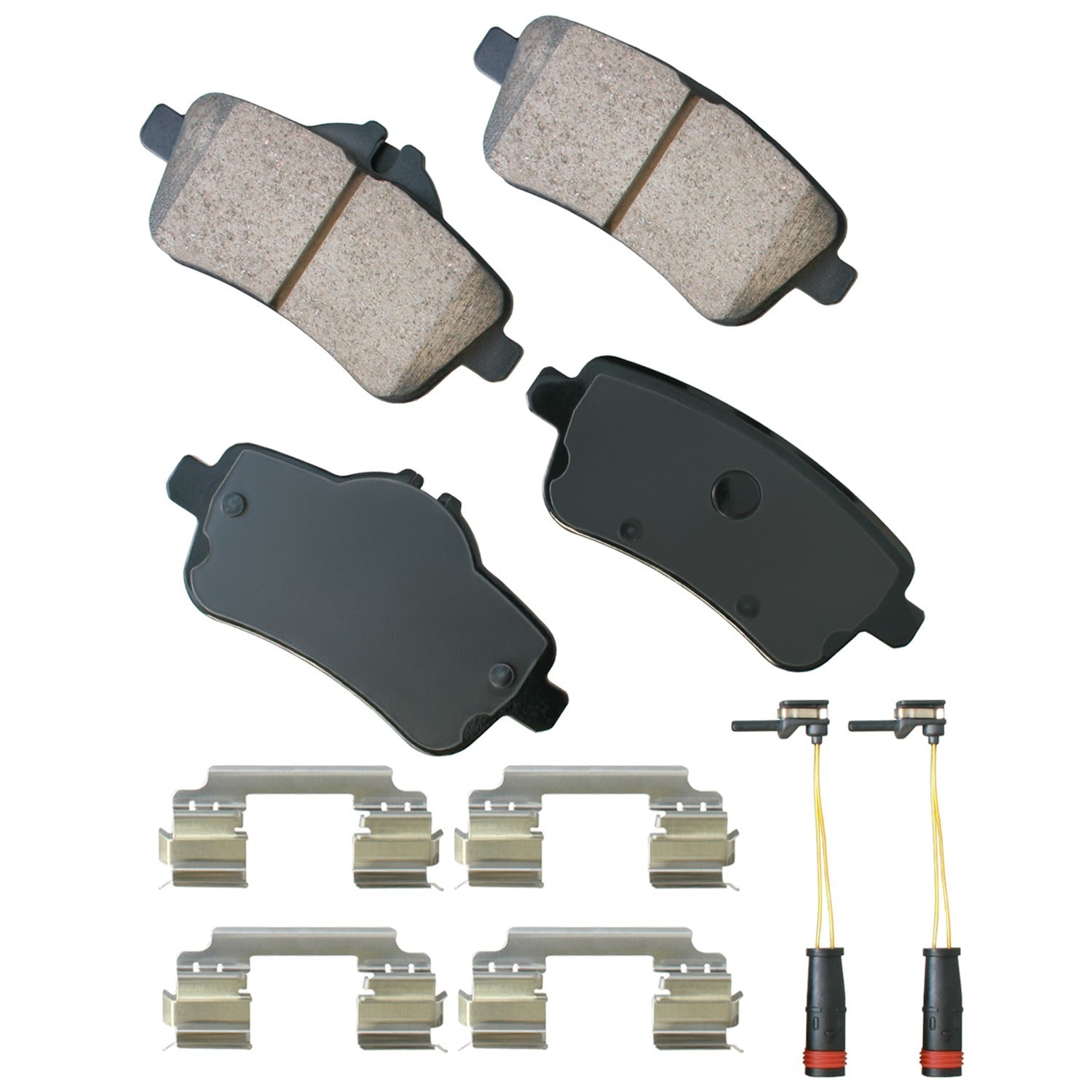 Akebono Brake Corporation EUR1630 Euro Ultra-Premium Rear Brake Pads for Mercedes-Benz GL (2013-2019) - Set of 4