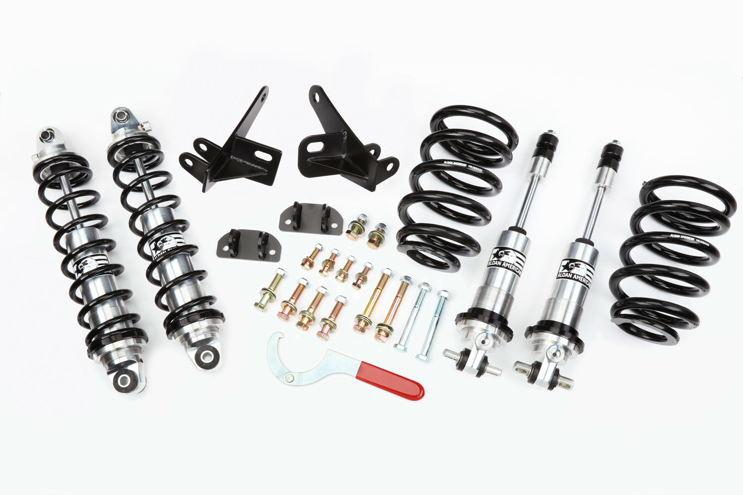 Aldan American Coil-Over Shock Kit for GM G-Body 1978-1988 with Twintube Design and Single Adjustment