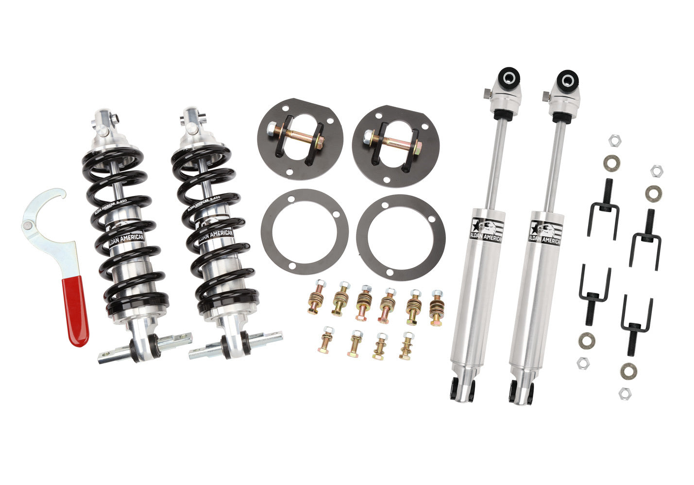 Aldan American ALD300124 Road Comp Series Suspension Handling Kit for 1971-1977 Mercury Comet with 0-2 Inch Front Lowering