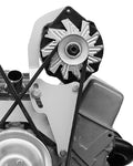 Alan Grove Components ALN200L Alternator Bracket for Small Block Chevy, Driver Side High Mount, Short Water Pump, Steel, Natural Finish